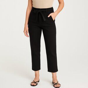 Reformation Vicki Belted Straight Jeans Black Women’s Size 31 High Waist Cropped